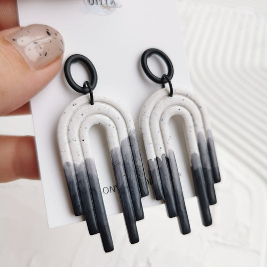 Aquarel arch drop earrings