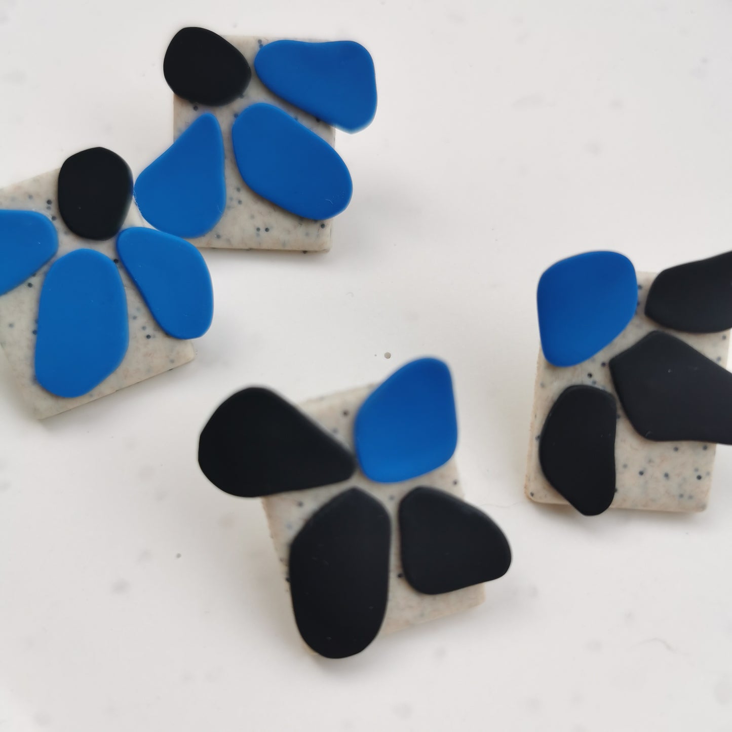 Abstract flower stud