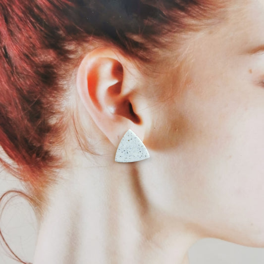 Triangle stud earring