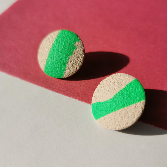 80's sphere maxi stud earring