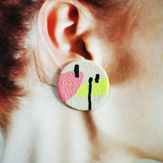 80's maxi stud earring